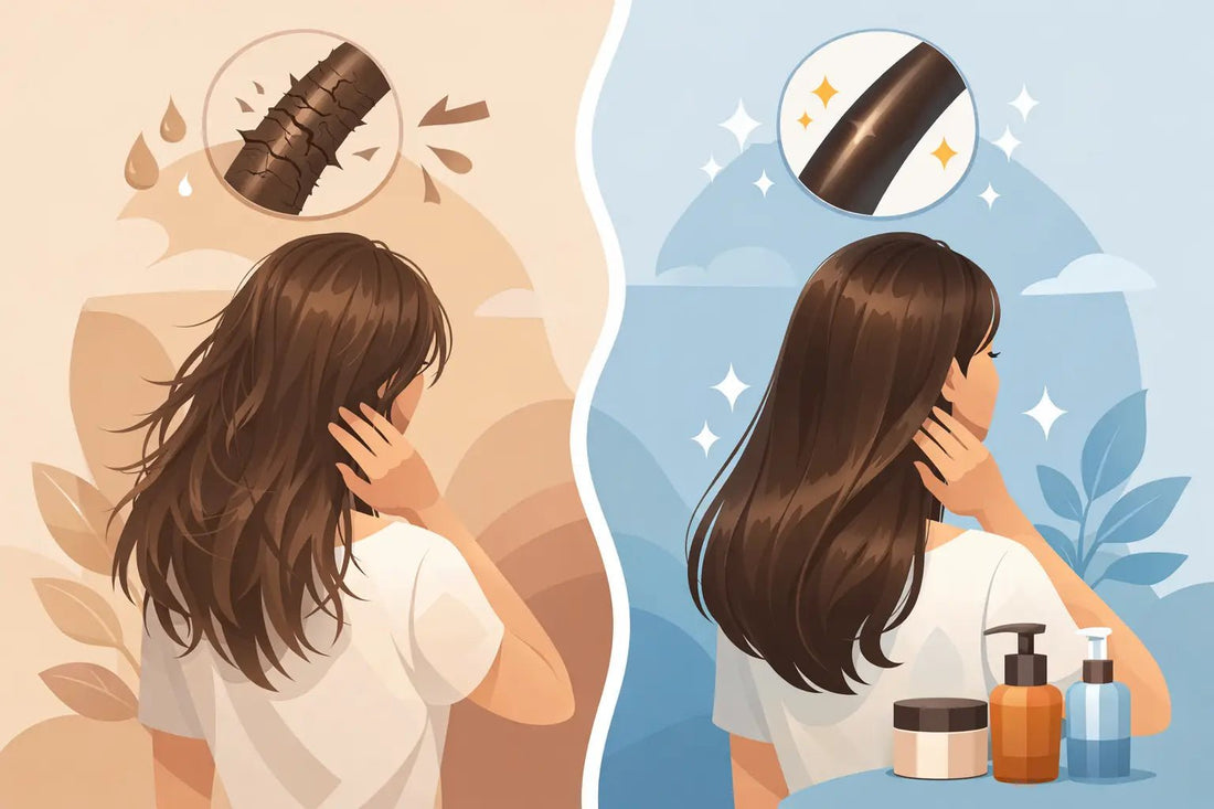 Hair Repair Routine Before After Results - MEDLOFT