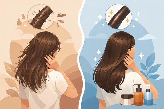 Hair Repair Routine Before After Results - MEDLOFT