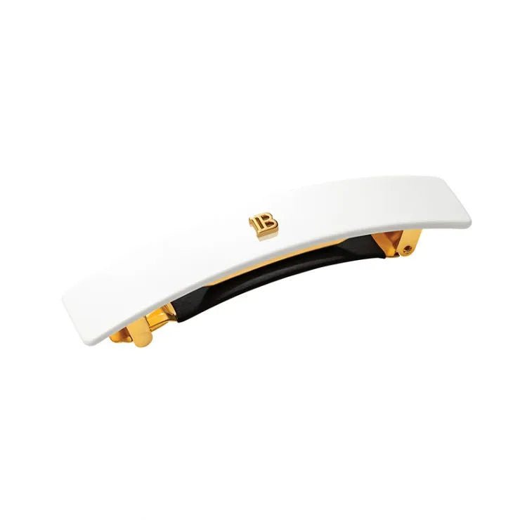 BALMAIN 18K GOLD PLATED BARRETTE POUR CHEVEUX MEDIUM - MEDLOFT