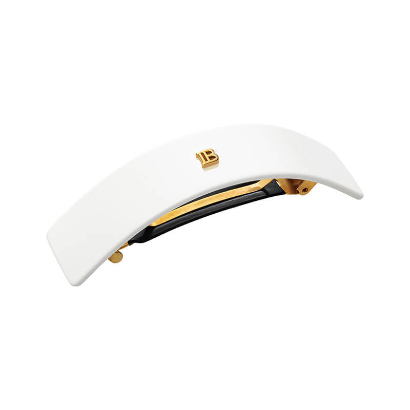 BALMAIN BARRETTE POUR CHEVEUX LARGE WHITE - MEDLOFT