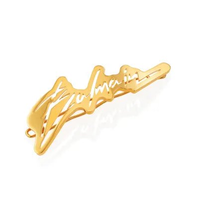 BALMAIN SIGNATURE LOGO HAIR SLIDE - MEDLOFT