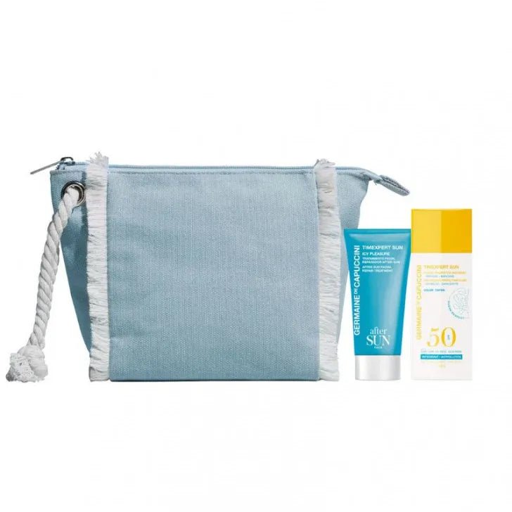 GERMAINE DE CAPUCCINI FEEL THE SUN BAG AFTER SUN AND SUN PROTECTION FLUID SPF 50 - MEDLOFT