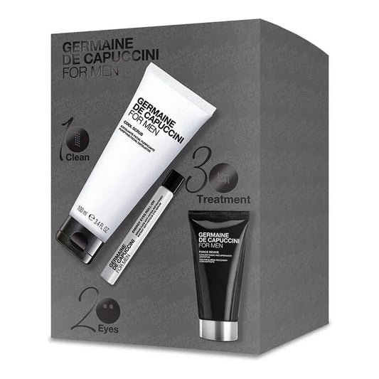 GERMAINE DE CAPUCCINI FOR MEN POWER ROLL AND COOL SCRUB PACKAGE - MEDLOFT