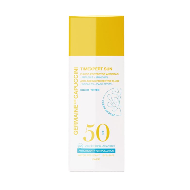 GERMAINE DE CAPUCCINI TIMEXPERT SUN ANTI - AGEING PROTECTIVE FLUID – TINTED SPF50 50 ml - MEDLOFT